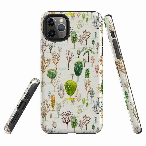 Textured Detail iPhone Tough Case - Winter In The Arboretum By Katherine Quinn