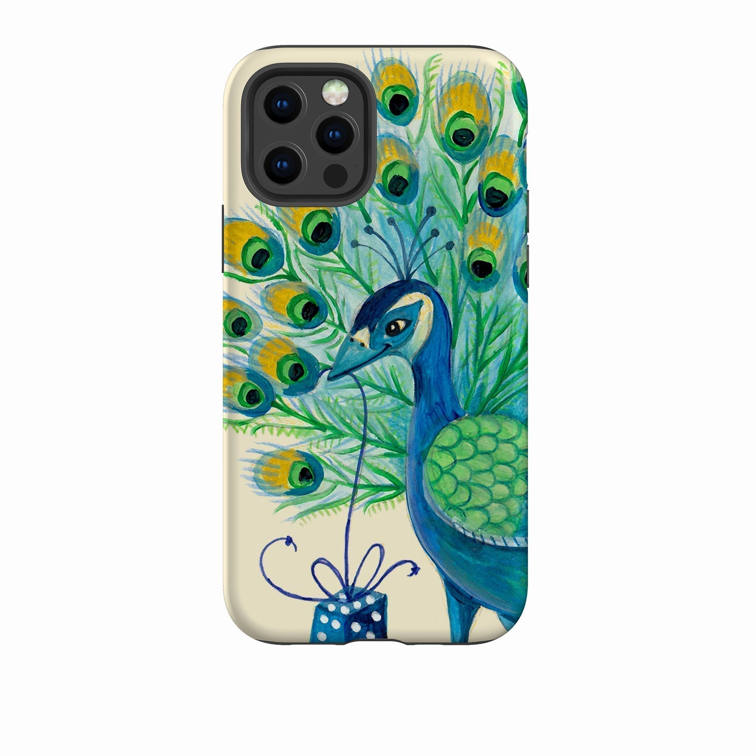 iPhone Tough Case - Peacock Present By Caroline Bonne Muller Minimalist Aesthetic Travel Friendly