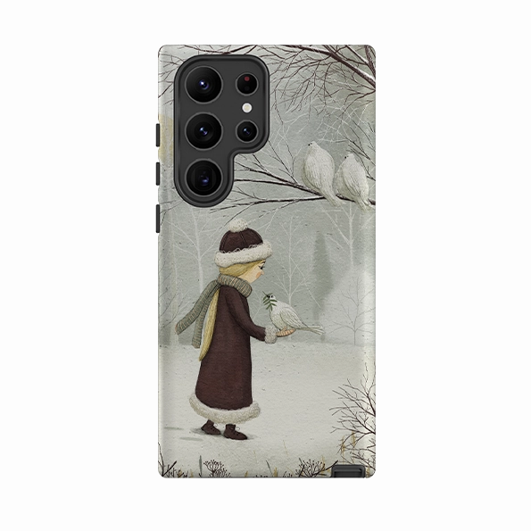 Samsung Tough Case - Peace On Earth By Maja Lindberg Hybrid Finish Outdoor Protection