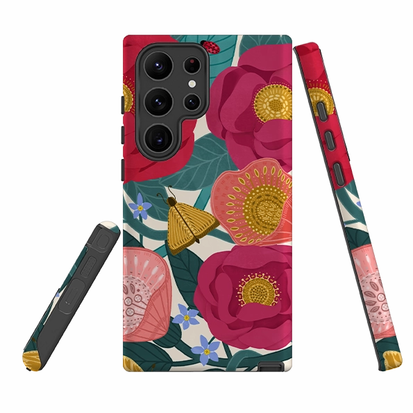 Samsung Tough  Case - Abundance II By Nina Pace Glossy Texture