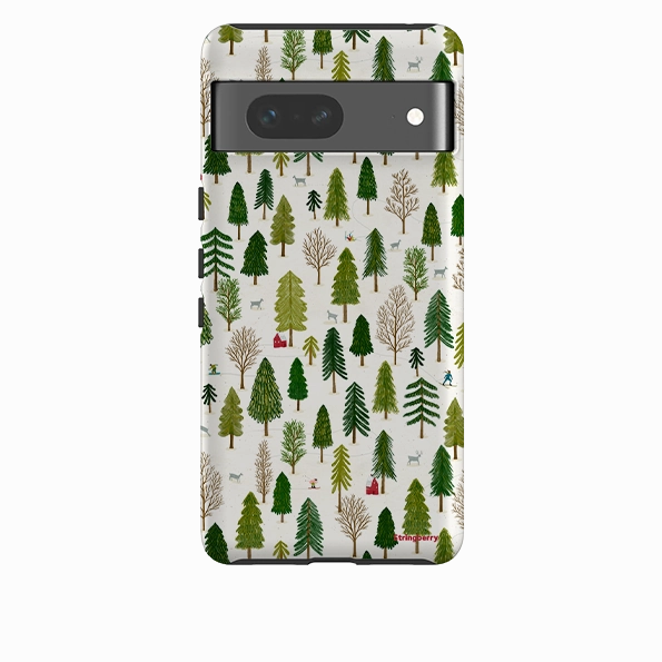 Google Tough Case -  Winter Landscape IV By Katherine Rowe Polished Finish Texture Marble finish