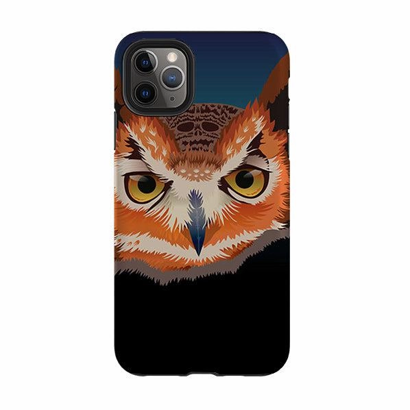 iPhone Tough Case - Owl By Mia Underwood Travel Friendly Shock Absorption Layer