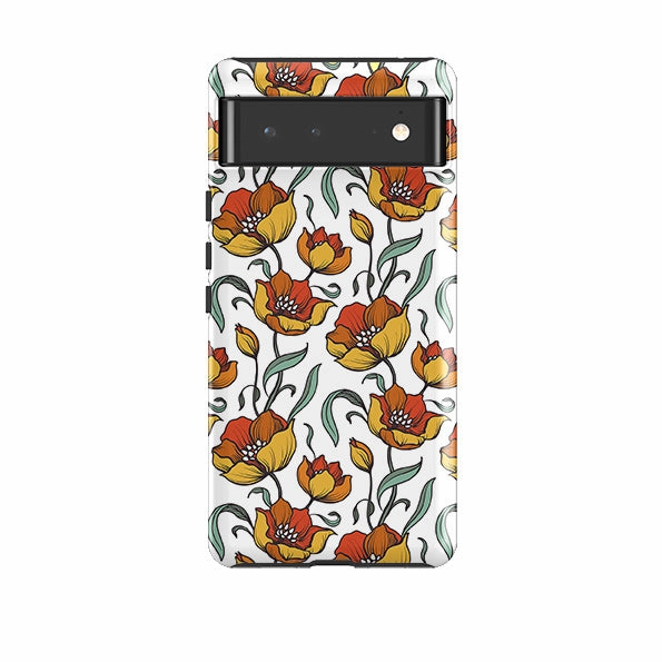 Google Tough Case -  Happy Floral Vibrant Finish Modern Minimalism