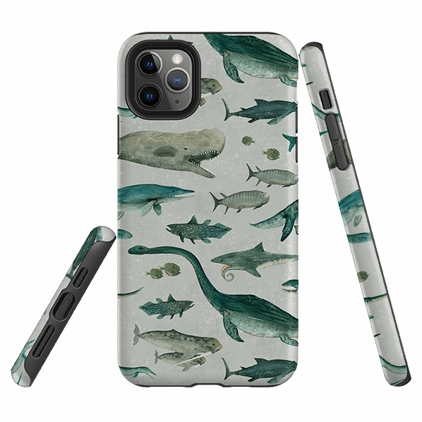 Rugged Protection iPhone Tough Case - Ancient Oceans By Katherine Quinn