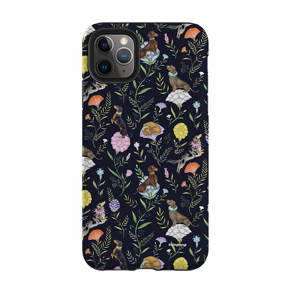 Luxury Detail Matte Pattern Design iPhone Tough Case - Doxy Day Afternoon Marine By Catherine Rowe