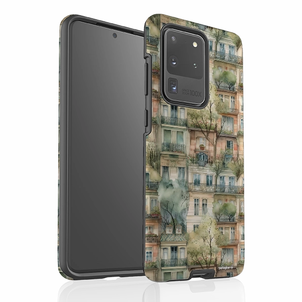 Anti Shock Layer Samsung Tough Case - Montmartre Houses
