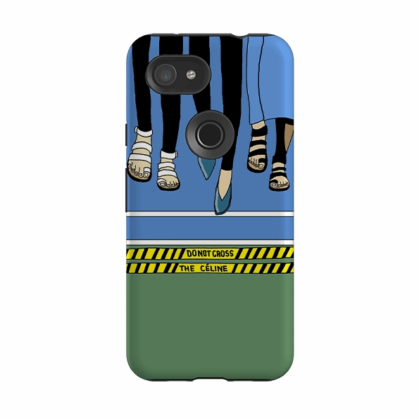 Google Tough Case -  Donotcrosstheceline By Angelica Hicks Rugged Edge Texture Flexible Build Form