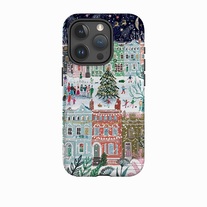 Outdoor Use Durable Shell iPhone Tough Case - Winter In Notting Hill By Emma Frances Grant