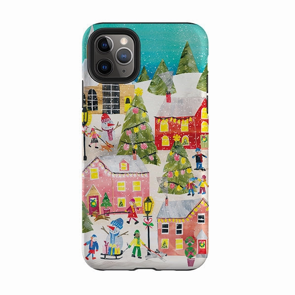 Premium Pattern Design iPhone Tough Case - Winter Village By Tracey English
