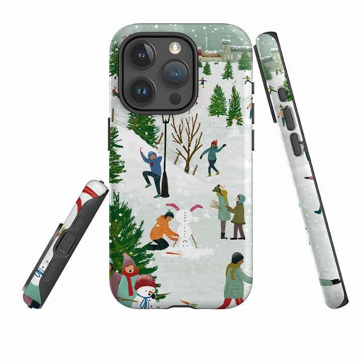 dust protection iPhone Tough Case - Let It Snow By Katherine Quinn