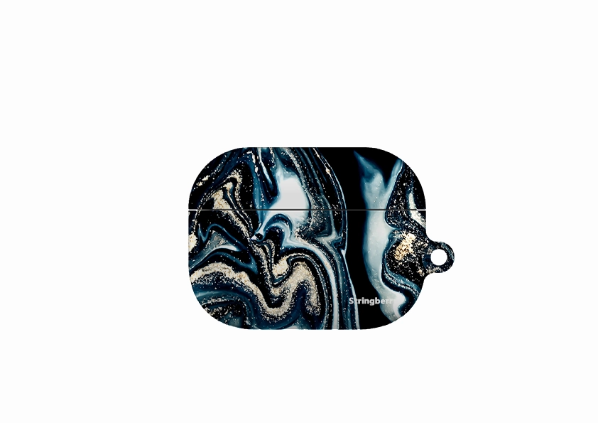 Blue Royalty AirPod Pro Case ( Gen 1 & 2 ) lightweight ergonomic silicone travel shell travel ready airpods case