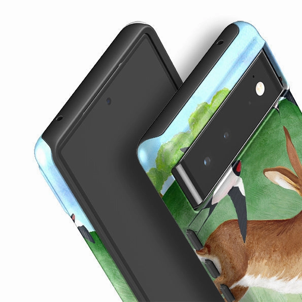 Google Tough Case -  Hares And Swallows By Bex Parkin Strong Surface