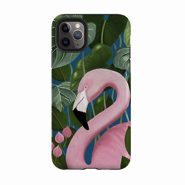 iPhone Tough Case - Flamingo By Bex Parkin Protective Pattern Texture