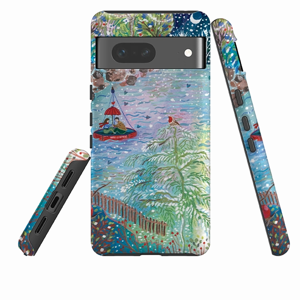 Google Tough Case - A Wee Winter Harbour By Emma Frances Grant Sleek Edge Design