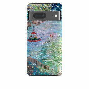 Soft Surface Design Google Tough Case - A Wee Winter Harbour By Emma Frances Grant