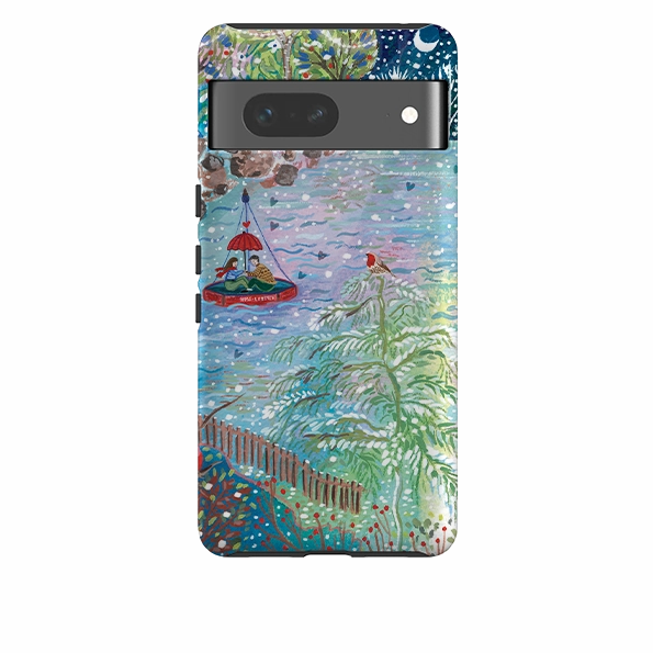 Modern Look Tough Exterior Google Tough Case - A Wee Winter Harbour By Emma Frances Grant