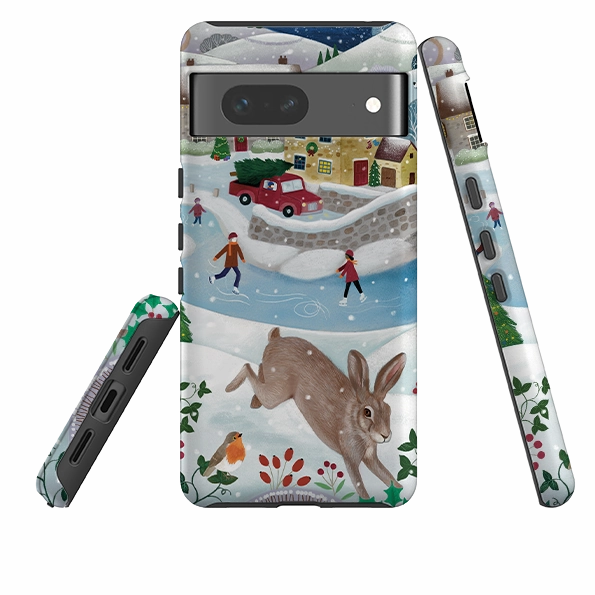Vivid Gradient Soft Feel Google Tough Case - Advent Rabbit By Bex Parkin