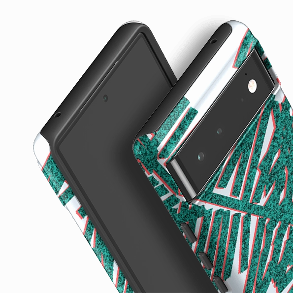 High protection Google Tough Case -  Afternoon Palm By Kitty Joseph