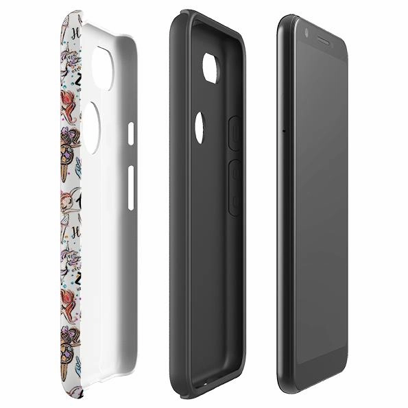 Google Tough Case -  Alphabet Pattern Clear Protection