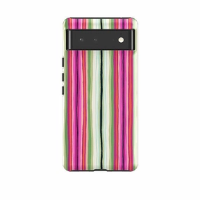 Google Tough Case -  Atelier Stripe Windflower By Sarah Campbell Futuristic style Smooth Layer Texture