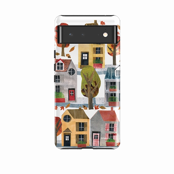 Elegant Pattern Design Google Tough Case -  Autumn House By Tracey English