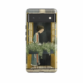 Polished Surface Texture Customizable Option Google Tough Case -  Balcony By Maja Lindberg