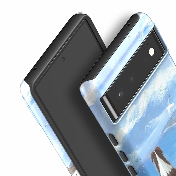 Google Tough Case -  Beach Dog By Mary Stubberfield Classic Finish Modern Edge Layer