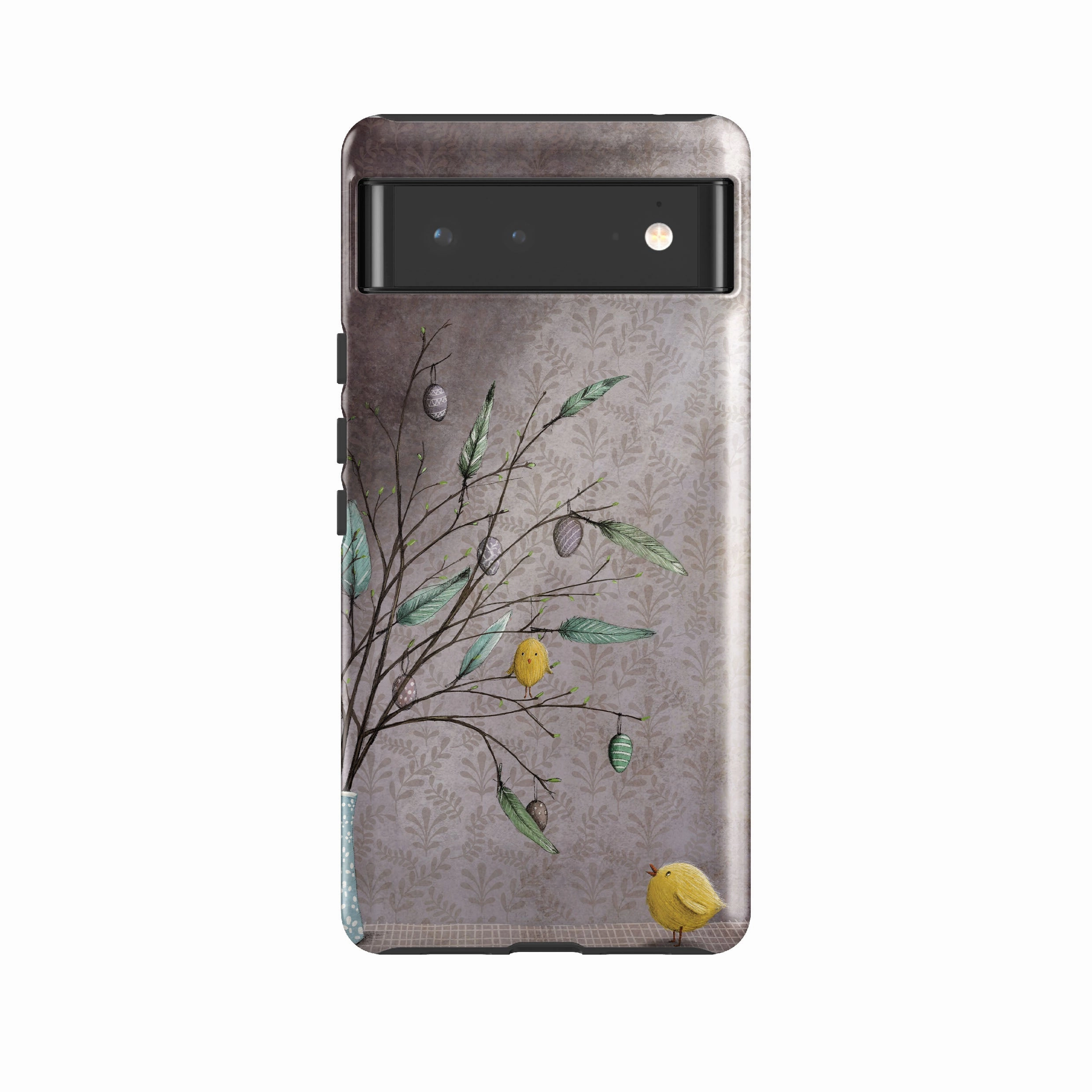 Google Tough Case -  Bird Bouquet By Maja Lindberg Minimal Detail Hybrid Texture