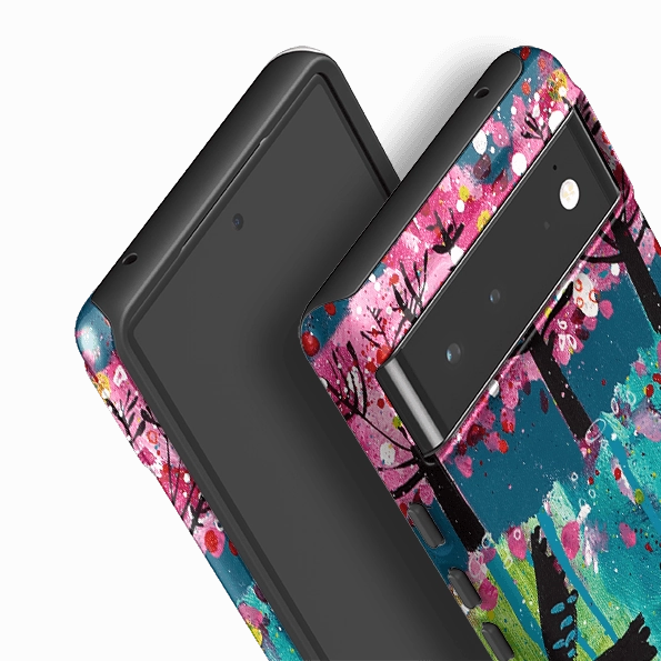 Smooth Surface Ergonomic Feel Google Tough Case -  Blackbirds By Claire West