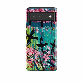 Minimal Feel Google Tough Case -  Blackbirds By Claire West