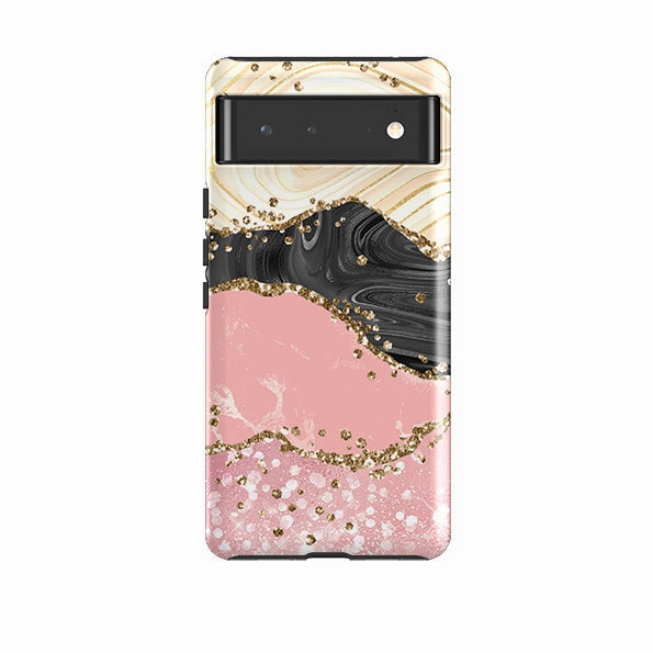 Google Tough Case -  Blanco (case does not glitter) Durable Edge Finish