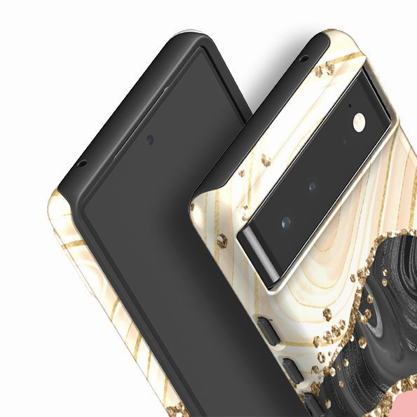 Google Tough Case -  Blanco (case does not glitter) Smooth Form Texture Practical Look