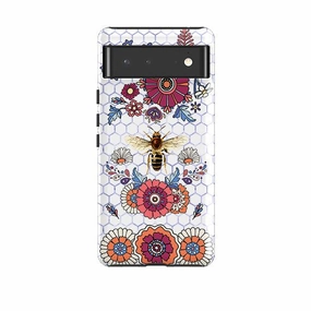 Google Tough Case -  Blue Bee Flower Power Elegant Edge Anti glare