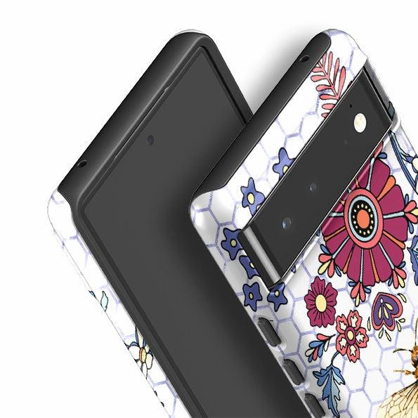 Google Tough Case -  Blue Bee Flower Power Gloss Finish