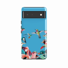 Google Tough Case -  Blue Birds By Caroline Bonne Muller Comfort Texture