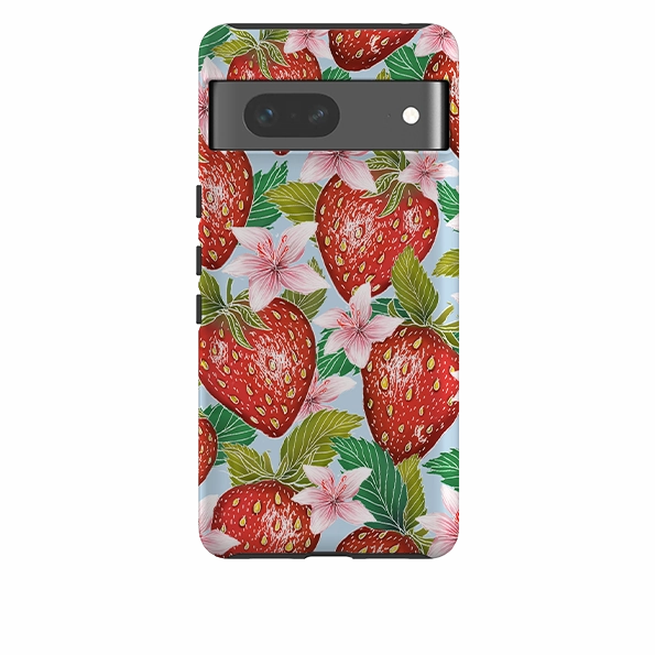 Google Tough Case -  Blue Strawberries By Catherine Rowe Fashion Statement Handheld device