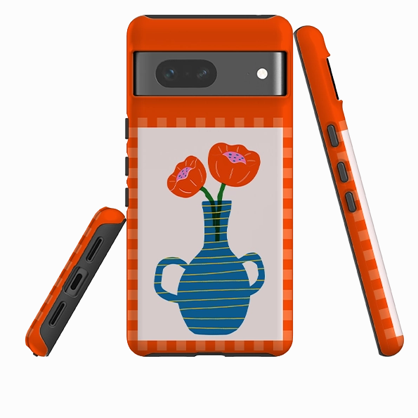 Luxury Look Premium Edge Google Tough Case - Blue Vase