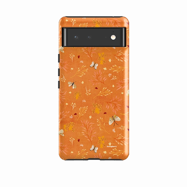 Google Tough Case -  Blush Floral Orange By Katherine Quinn anti dust Comfort Shape