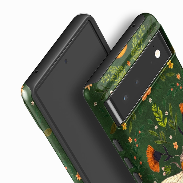 Google Tough Case -  Botanical Bee Green By Jade Mosinski Elegant Look