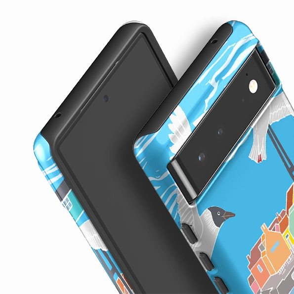 Flexible Feel Classic Design Google Tough Case -  Bright Houses By Kate Heiss