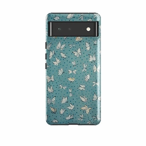 Luxury Shine Vivid Detail Texture Google Tough Case -  Butterflies On Sky By Sarah Campbell