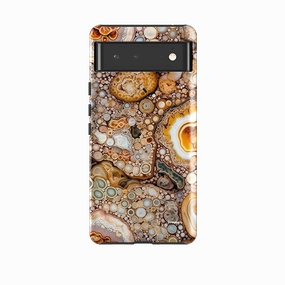 Google Tough Case -  Calacatta Matte Shield Luxury Accent