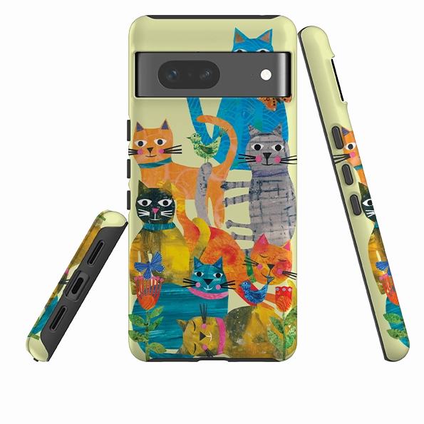 Google Tough  Case - Cat Party By Tracey English Protective Quality