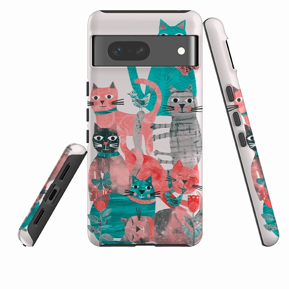 Elegant Touch Google Tough  Case - Cat Party II By Tracey English