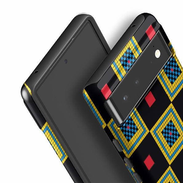 Durable Frame Elegant Surface Texture Google Tough Case -  Chequers By Cressida Bell