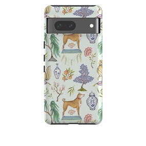 Google Tough Case -  Chinoiserie Menagerie Green By Catherine Rowe Vivid Finish