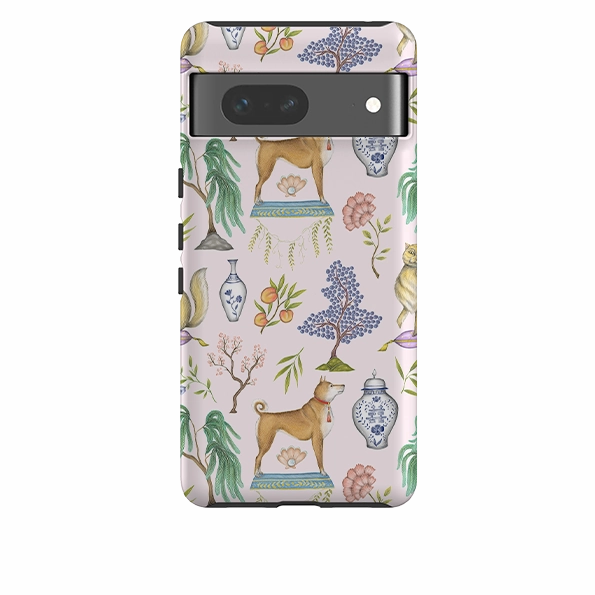 Google Tough Case -  Chinoiserie Menagerie Pink By Catherine Rowe Smooth Pattern Design
