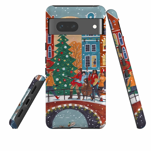 Google Tough Case - Christmas Music Amsterdam By Caroline Bonne Muller Durable Layer