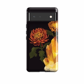 Gloss Surface Google Tough Case -  Chrysanthemum Citrine By Anna Stead