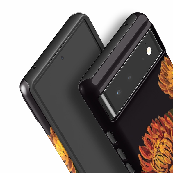 Protective Detailing Matte Feel Texture Google Tough Case -  Chrysanthemum Citrine By Anna Stead